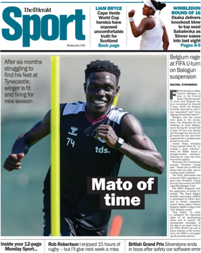 Cover of Herald Sport