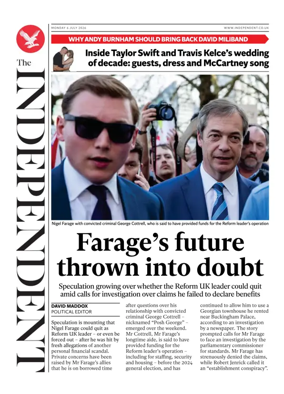 Cover of The Independent