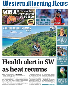 Cover of Western Morning News