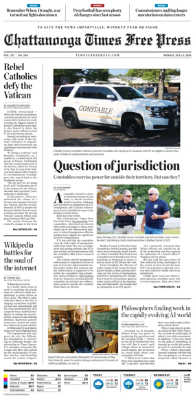 Cover of Chattanooga Times Free Press