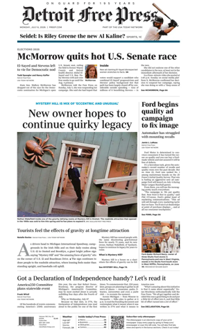 Cover of Detroit Free Press