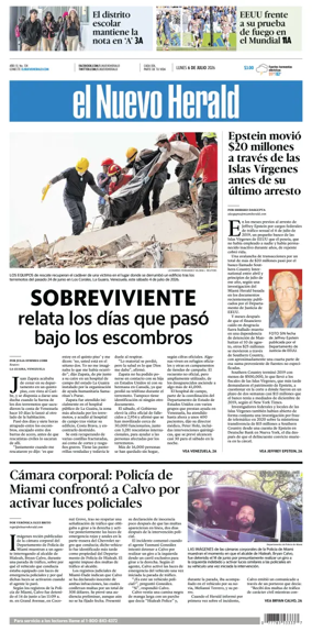 Cover of El Nuevo Herald