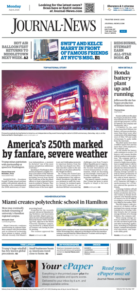 Cover of Hamilton Journal News