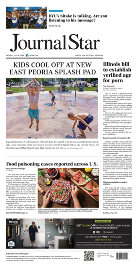 Cover of Journal Star (Peoria)