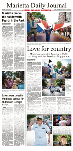 Cover of Marietta Daily Journal