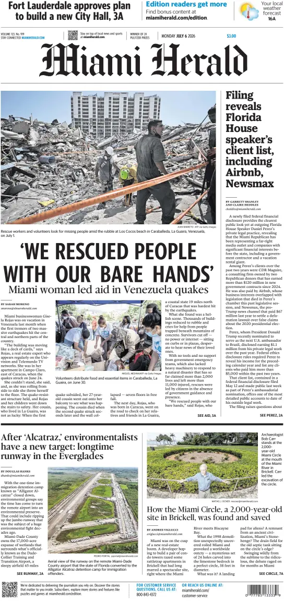Cover of Miami Herald