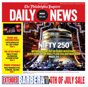 Cover of Philadelphia Daily News