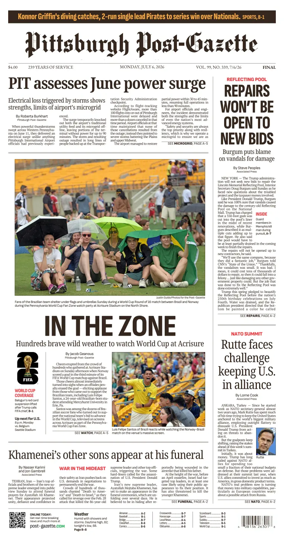 Cover of Pittsburgh Post-Gazette