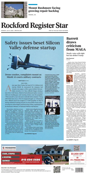Cover of Rockford Register Star