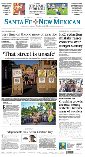Cover of Santa Fe New Mexican