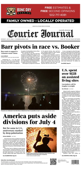 Cover of The Courier-Journal (Louisville)