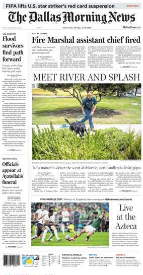 Cover of The Dallas Morning News