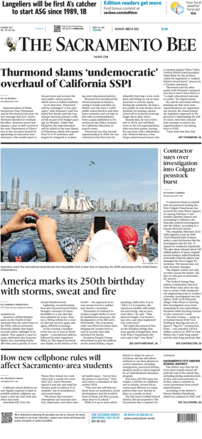 Cover of The Sacramento Bee