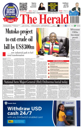 Cover of The Herald (Zimbabwe)