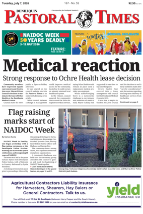 Cover of Deniliquin Pastoral Times