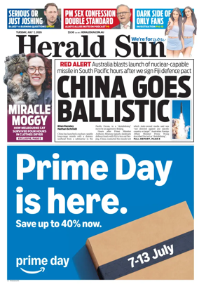 Cover of Herald Sun