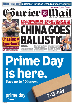 Cover of The Courier-Mail
