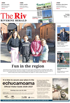 Cover of The Riverine Herald