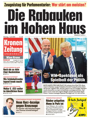 Cover of Kronen Zeitung