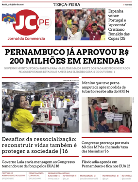 Cover of Jornal do Commercio