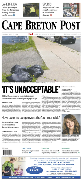 Cover of Cape Breton Post
