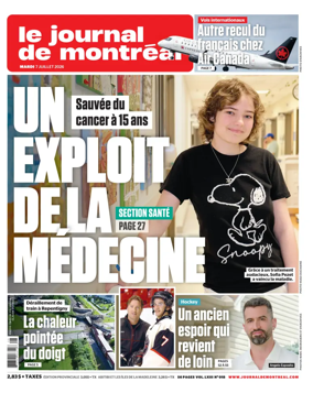Cover of Le Journal de Montreal