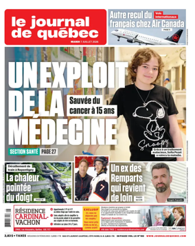 Cover of Le Journal de Quebec