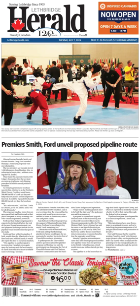 Cover of Lethbridge Herald
