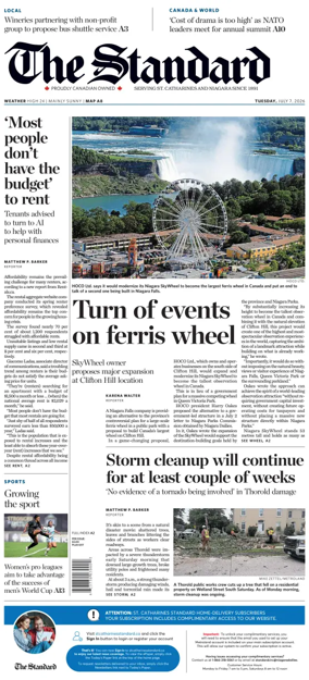 Cover of The Standard (St. Catharines)