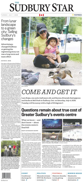 Cover of The Sudbury Star