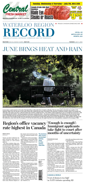 Cover of Waterloo Region Record