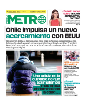 Cover of Publimetro Chile