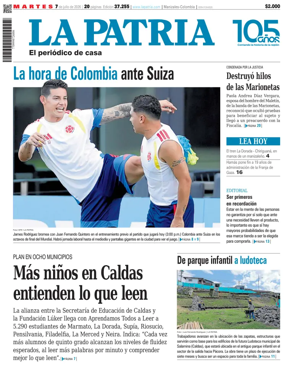 Cover of La Patria (Colombia)