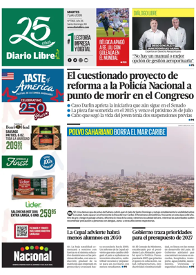 Cover of Diario Libre (Republica Dominicana)