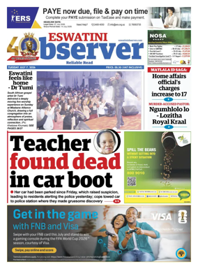 Cover of Eswatini Observer