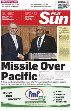 Cover of Fiji Sun