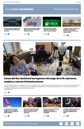 Cover of Euronews Business (Spanish) Compiled Edition