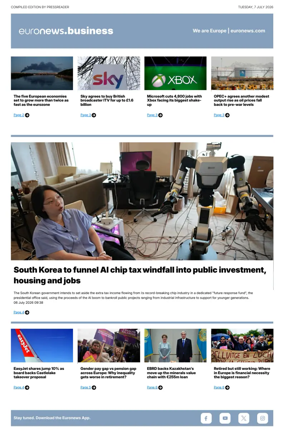 Cover of Euronews Business