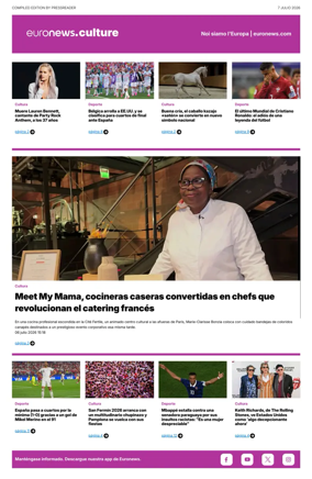 Cover of Euronews Culture and Sport (Spanish) Compiled Edition