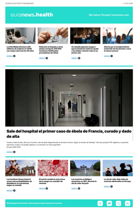 Cover of Euronews Health (Spanish) Compiled Edition