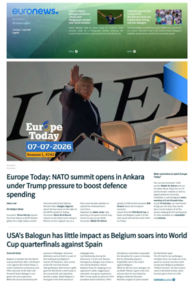 Cover of Euronews World Cup