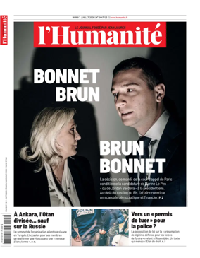 Cover of L'HUMANITE