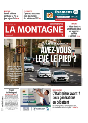 Cover of La Montagne (Clermont-Metropole)