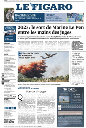 Cover of Le Figaro