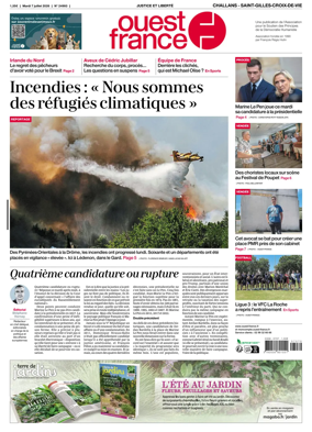 Cover of Ouest France (Challans / Saint-Gilles-Croix-de-Vie)
