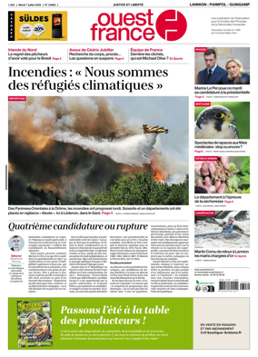 Cover of Ouest-France (Lannion / Paimpol / Guingamp)