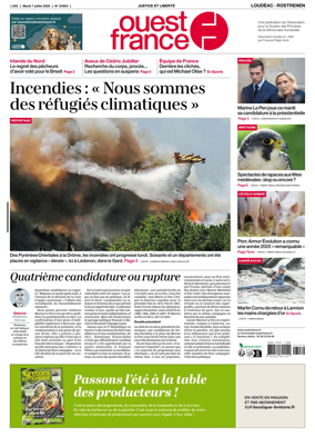 Cover of Ouest France (Loudeac / Rostrenen)