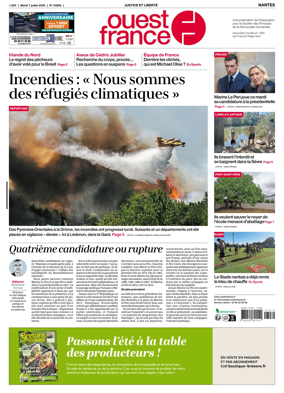 Cover of Ouest France (Nantes)