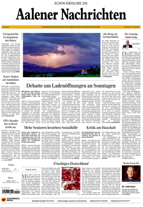 Cover of Aalener Nachrichten