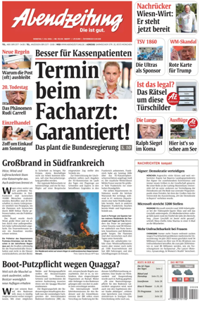 Cover of Abendzeitung Munchen